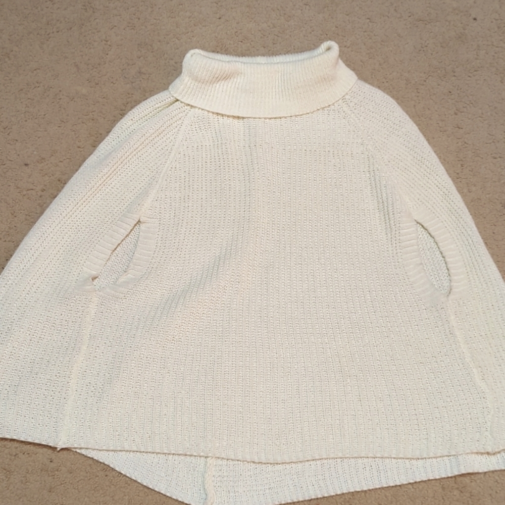 Turtleneck Knitted Poncho